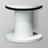 white stove pedestal
