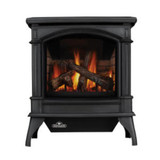 black Knightsbridge gas stove