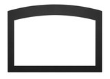GDIX4N Small Arched Black 4-Sided Faceplate