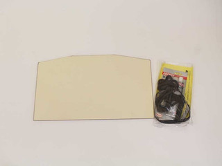 Timberwolf Ceramic Door Glass with Gasket (W010-2325)