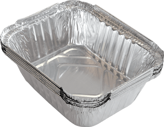 Disposable Aluminum Grease Trays 6"x5" (set of 5) - 62007