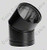 45 Degree Black Double-Wall Elbow 45 Degree Black Double-Wall Elbow