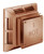 5 Inches x 8 Inches Copper Square Horizontal Termination Cap 5 Inches x 8 Inches Copper Square Horizontal Termination Cap