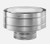 5 Inches x 8 Inches Inner Diameter Galvanized Low Profile Termination Cap 5 Inches x 8 Inches Inner Diameter Galvanized Low Profile Termination Cap