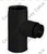 Black Adapter Tee with Clean-Out Tee Cap