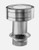 4 Inches x 6-5/8 Inches Inner Diameter Galvanized Extended Vertical Termination Cap 4 Inches x 6-5/8 Inches Inner Diameter Galvanized Extended Vertical Termination Cap