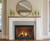 Meridian gas fireplace with mantel Meridian gas fireplace with mantel