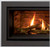 grey surround on fireplace that is burning grey surround on fireplace that is burning