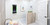 Allure Vertical electric fireplace in bathroom Allure Vertical electric fireplace in bathroom