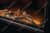 log set on fireplace