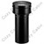 48" Single-Wall Pipe [Black] [Single Wall], 8" Diameter, Durablack, DuraVent