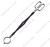 Scissor Tong - Black Steel Scissor Tong - Black Steel