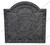 Fireback Medallion - Black Cast Iron Fireback Medallion - Black Cast Iron