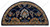 Hand Tufted 100% Wool Hearth Rug Half Round - Blue Hand Tufted 100% Wool Hearth Rug Half Round - Blue