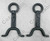 andiron set showing front and back sides