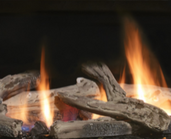 driftwood log set