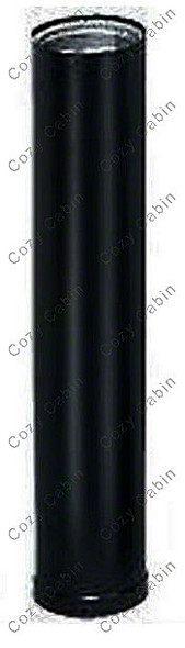 Black Double-Wall 48 Inch Length Stove Pipe