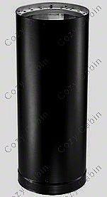 24 Inch Double-Wall Black Pipe