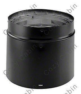 12 Inch Long Double-Wall Adjustable Black Pipe