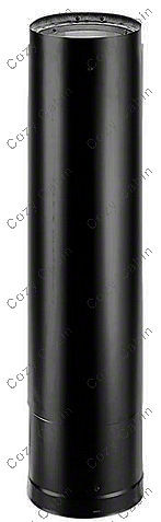 40 Inch to 68 Inch Double Wall Telescoping Black Pipe