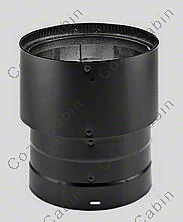 7 Inches to 8 Inches Double-Wall Black Increaser