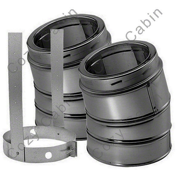 Double Wall Stainless Steel Elbow Kit