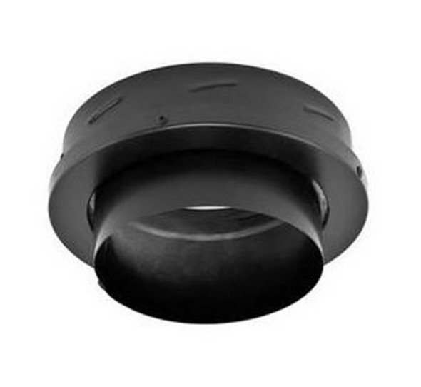 Double Wall Black Finishing Collar with Adapter