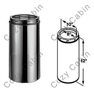 Galvalume 12 Inch Length Double Wall Pipe