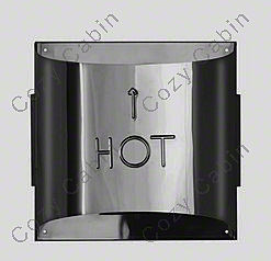 5 Inches x 8 Inches Inner Diameter Galvanized Sconce Termination Cap