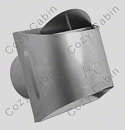 5 Inches x 8 Inches Inner Diameter Stainless Steel High Wind Sconce Termination Cap