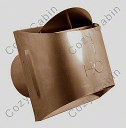 5 Inches x 8 Inches Inner Diameter Copper High Wind Sconce Termination Cap