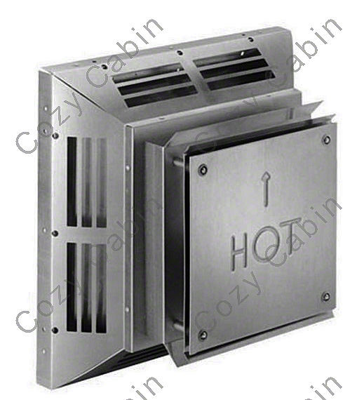 5 Inches x 8 Inches Galvaized Square Horizontal Termination Cap
