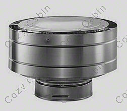 5 Inches x 8 Inches Inner Diameter Galvanized Low Profile Termination Cap