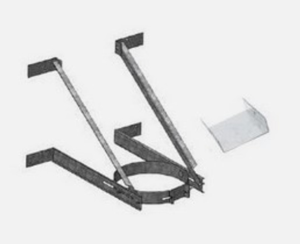 6 Inch and 8 Inch Diameter Extended Wall Support