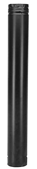 Black 48 Inch Straight Length Pipe