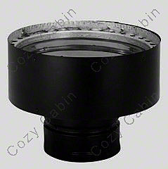 Black 3 Inch to 7 Inch Chimney Adapter