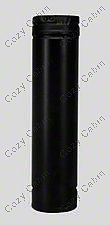 Black 24 Inch Straight Length Pipe