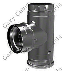 Galvalume Single Tee with Clean-Out Tee Cap