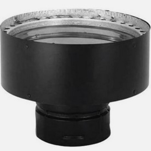 Black Chimney Adapter - 6 Inches