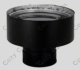 Black Chimney Adapter - 7 Inches