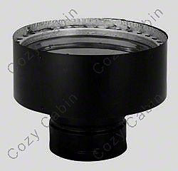 Black Chimney Adapter - 8 Inches