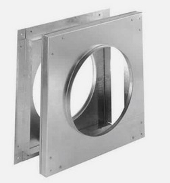 Galvanized Wall Firestop with 4 Inches x 5-6/8 Inches Inner Diameter