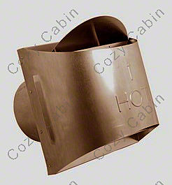 4 Inches x 6-5/8 Inches Inner Diameter Copper High Wind Sconce Termination Cap
