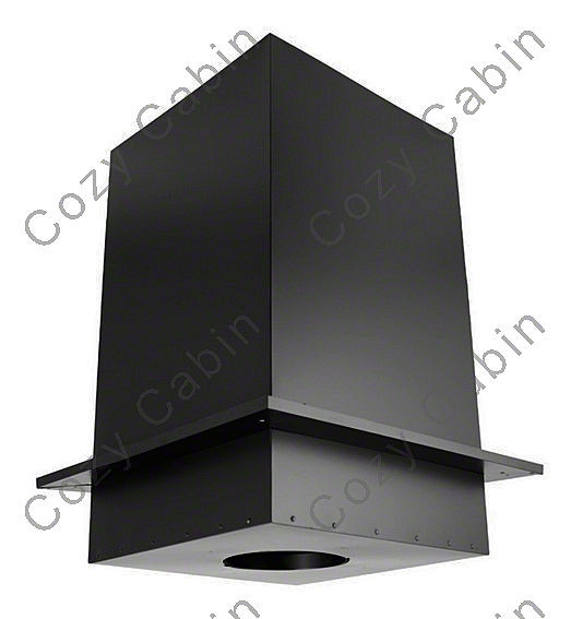 Square 24 Inch Tall Ceiling Support Box and Trim Collar