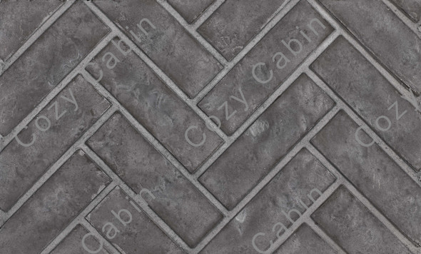 Westminster Grey Herringbone Decorative Brick Panels