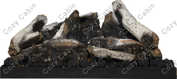 Birch log set