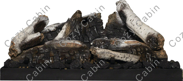 birch log set