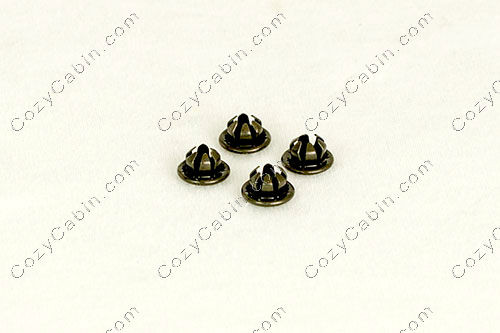Push Plug, 1/4" dia, Black