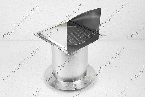 Vent Hood with Ring, 6" dia