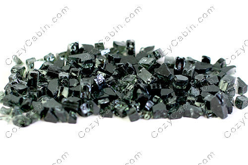 Crushed Tempered Glass 1/4 Black